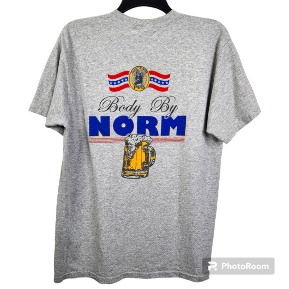Vintage Cheers Bull Finch Pub Body By Norm Short Sleeve Tee Size Medium